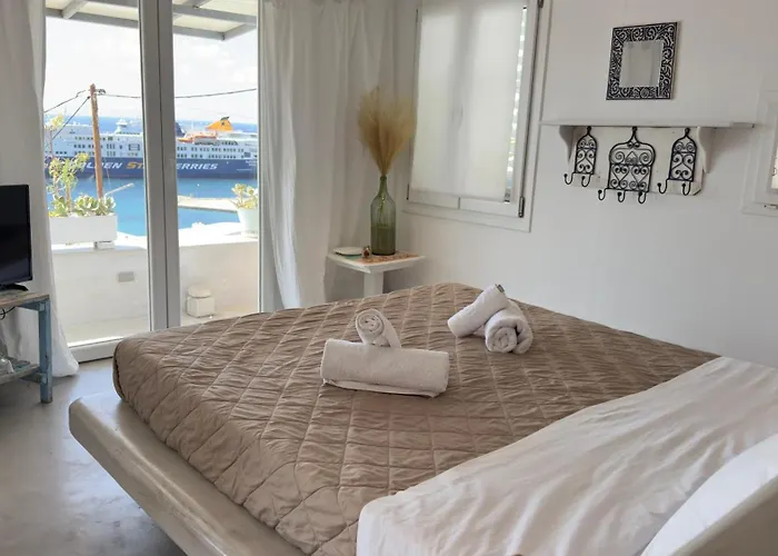 דירה Mykonos Nests - Sea View Escape *