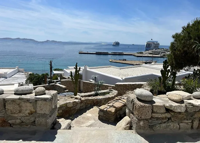 דירה Mykonos Nests - Sea View Escape טורלוס