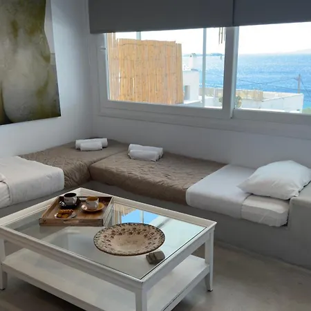 公寓 Mykonos Nests - Sea View Escape 图罗斯